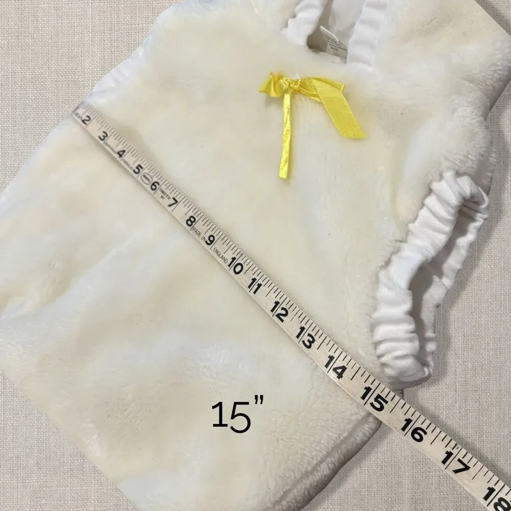 Vintage 90s Bunny Costume Infant 12–24 Months Hooded Plush Halloween Easter